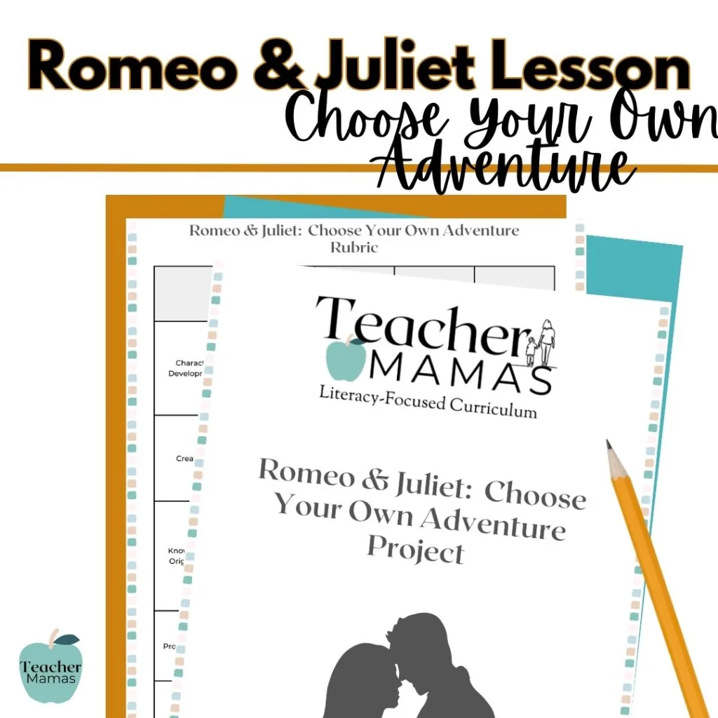 Teachers Pay Teachers product listing for Romeo and Juliet lesson