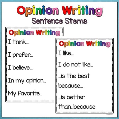 Opinion Writing Posters product